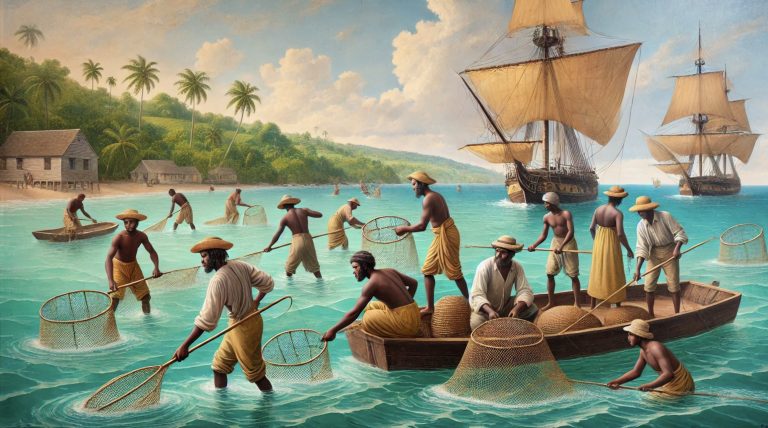africa fishing- imaginative image