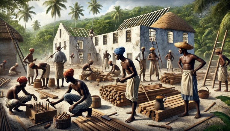 skilled african slaves help build barbados