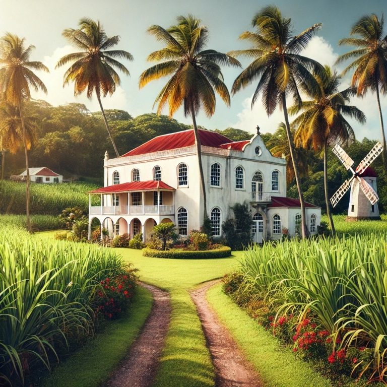 plantation estates dotted the lanscape
