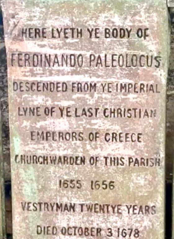 Ferinand Paleolocus Greek Dynasty in Barbados