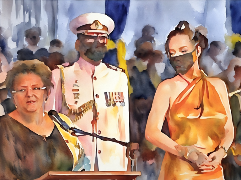inaugoration of the Republic featured in rogues in paradise